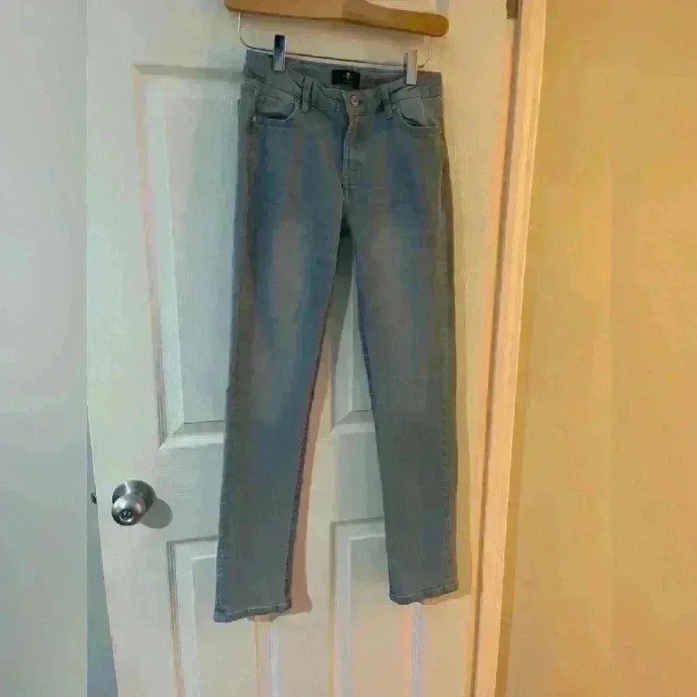 7 For all Mankind girls slimmy skinny light wash jeans size 14